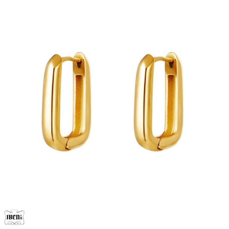 rering | Enulie| Large square | forgyldt