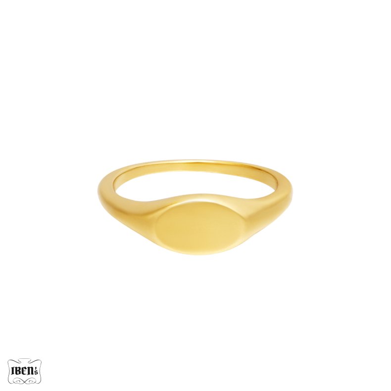 Ring | Enulie| oval shape| forgyldt