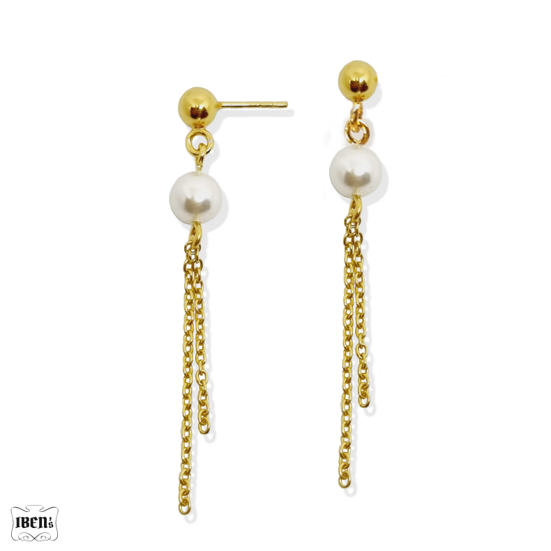 rering | Elegance med perle | forgyldt