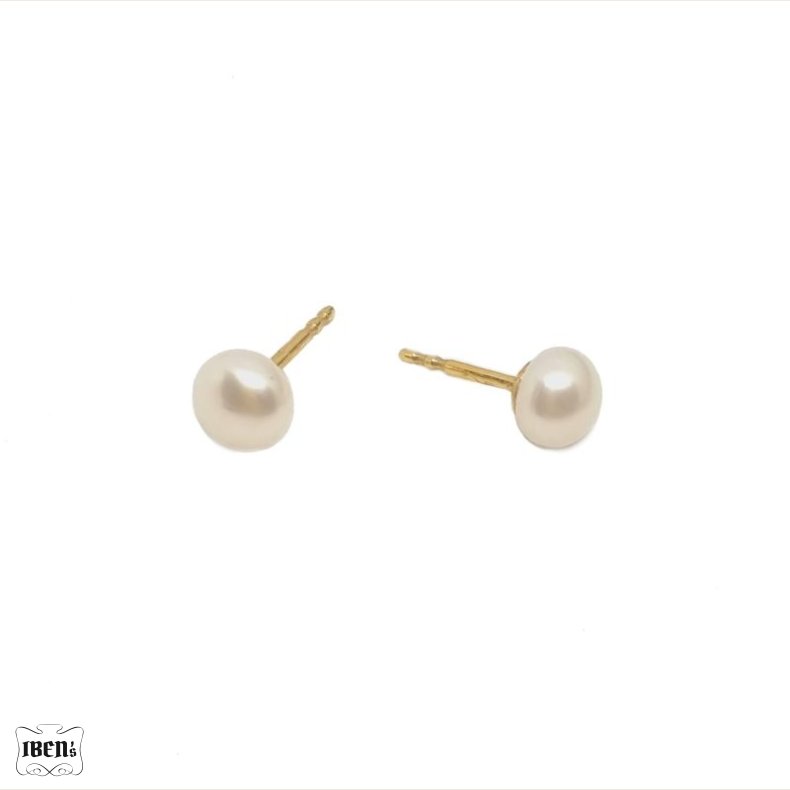 rering | Stik med perle| forgyldt